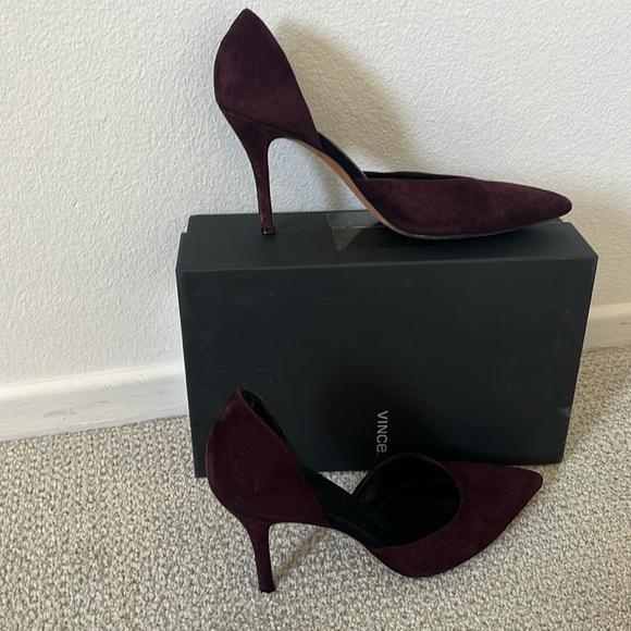Vince Celeste Suede d'Orsay Pump - Picture 1 of 5